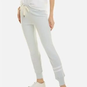 N:PHILANTHROPY NWT Women's Striped Matador Jogger Sweatpants Blue Relaxed Fit L